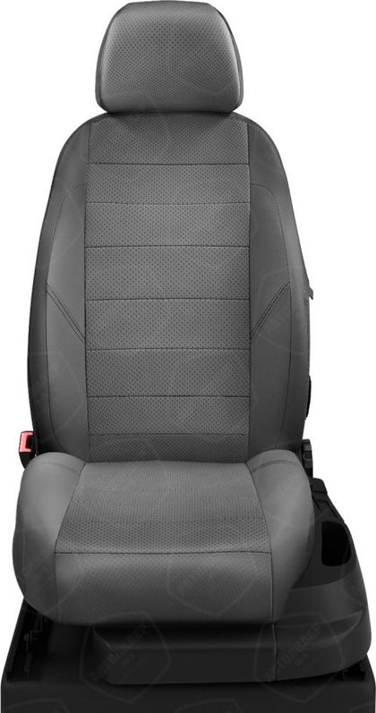 Чехлы Автолидер на сидения для Nissan Pathfinder R51 2004-2014, цвет Темно-серый. Артикул NI19-1203-EC20