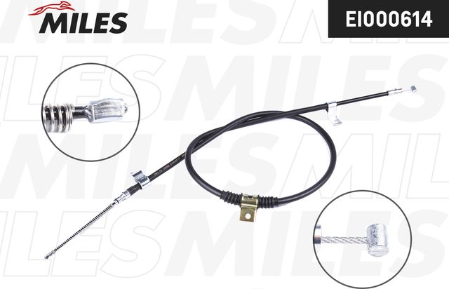 Трос ручника (тросик ручного тормоза) Miles. Артикул EI000614