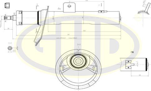 Амортизатор G.U.D.. Артикул GSA633730