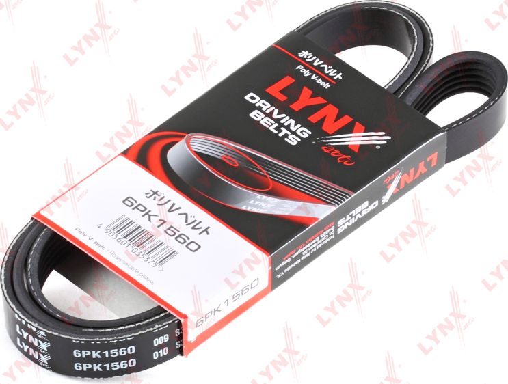 Приводной ремень поликлиновой LYNXauto. Артикул 6PK1560
