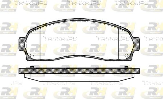 Тормозные колодки RoadHouse передние для Ford Explorer III 2001-2006. Артикул 2805.00