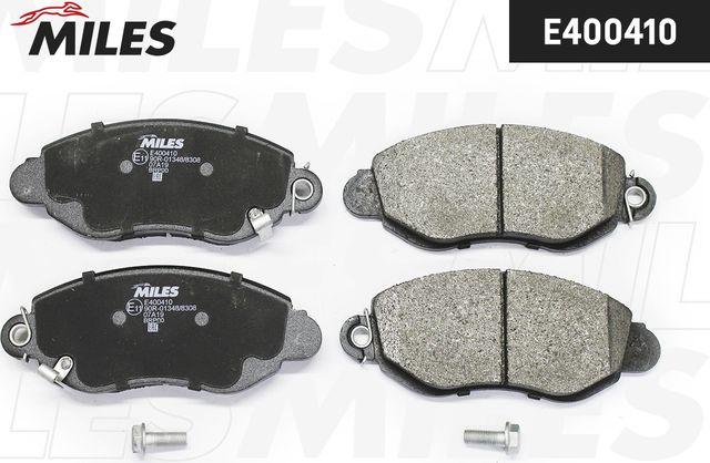 Тормозные колодки Miles (Low-Metallic). Артикул E400410