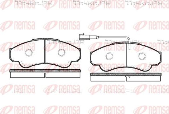 Тормозные колодки Remsa передние для Fiat Ducato II 1994-2006. Артикул 0959.01