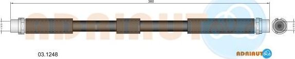 Тормозной шланг Adriauto. Артикул 03.1248