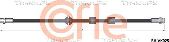 Тормозной шланг Cofle передний для Volkswagen Sharan I 2001-2010. Артикул 92.BH.VK025