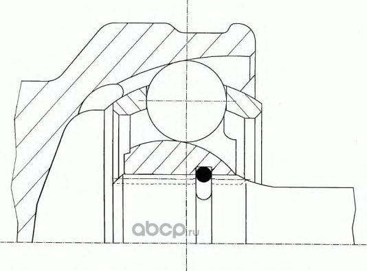 ШРУС наружн. комплект LANOS 1.3-1.5 SOHC,ESPERO ABS МКПП (GKN). Артикул 303892