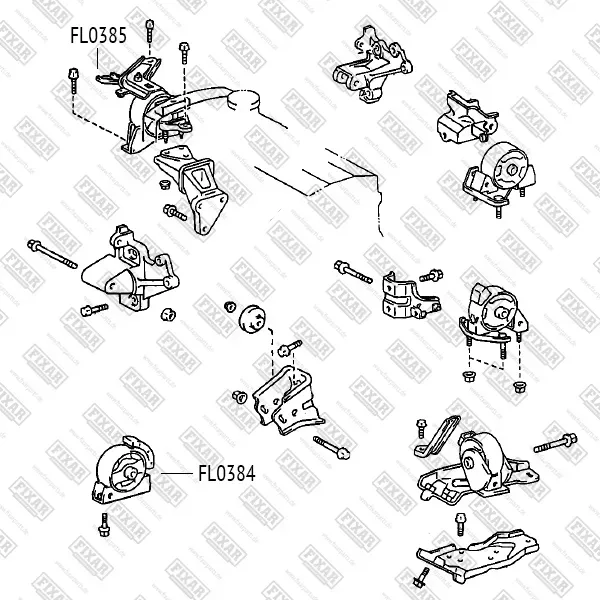 Опора двигателя правая (Fixar). Артикул FL0385