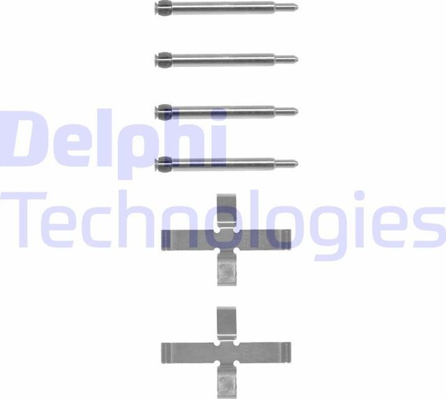 Комплектующие, колодки дискового тормоза Delphi. Артикул LX0039