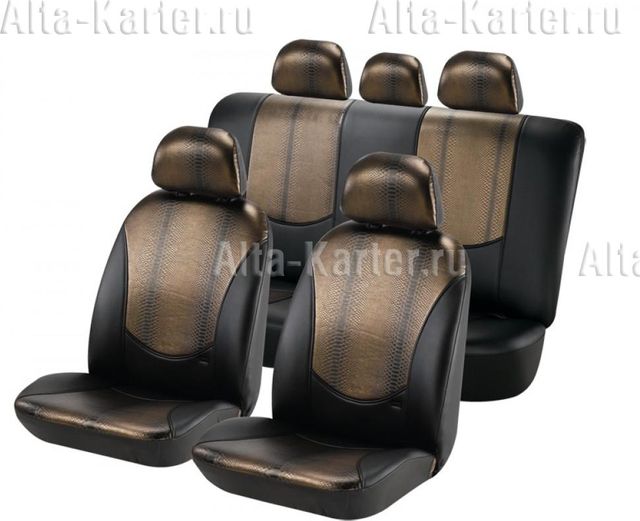 Чехлы универсальные Hadar Rosen Cobra на сидения авто, цвет Золотистый. Артикул 10234