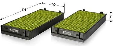 Салонный фильтр  Tecneco Filters. Артикул CKA2941-2