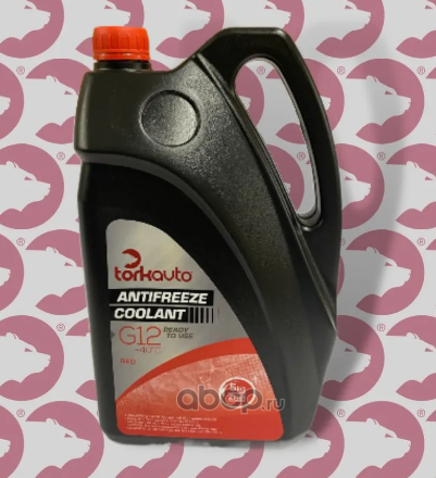 Жидкость охлаждающая Antifreeze TORKAVTO HOAT G12 Red -40C (5КГ). Артикул TRK8506