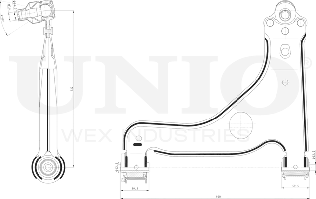 Рычаг подвески (Unio). Артикул SSP-40102