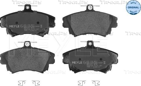 Тормозные колодки Meyle Original. Артикул 025 219 8317