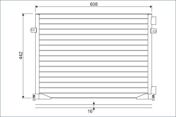 Радиатор кондиционера (конденсатор) Valeo (алюминий). Артикул 817577