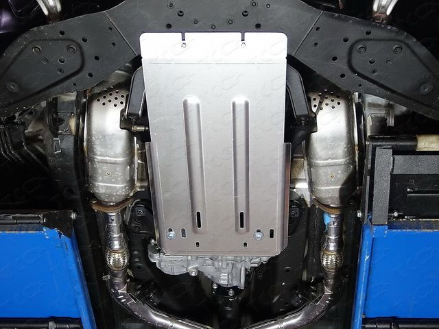 Защита алюминиевая ТСС (4 мм) для КПП Infiniti QX50 (J50) I 2013-2018. Артикул ZKTCC00073