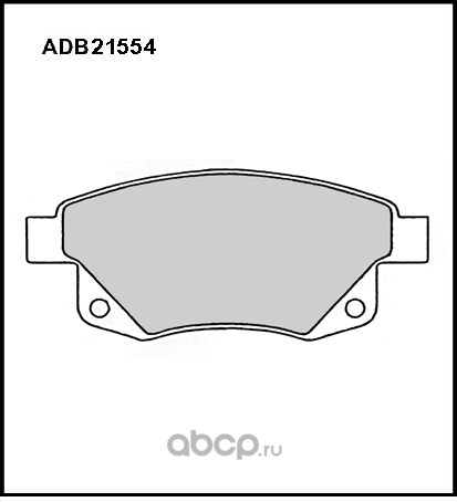 Колодки тормозные FORD Transit (06-) задние (4шт.) ALLIED NIPPON. Артикул ADB21554HD