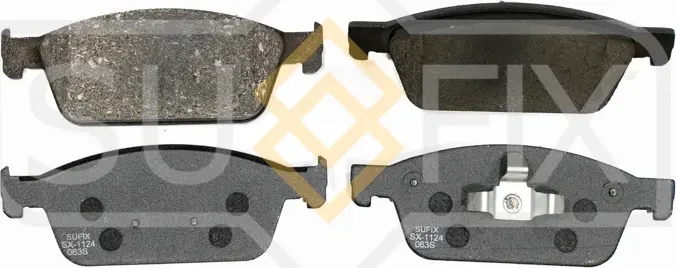 Колодки дисковые тормозные передние правые/левые FORD FOCUS III 2010 (Sufix). Артикул SX1124