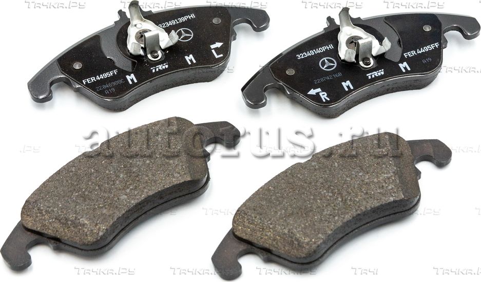 Комплект колодок тормозных 4шт Mercedes-Benz. Артикул A007420752064