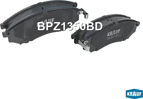 Колодки тормозные дисковые (Krauf). Артикул BPZ1350BD