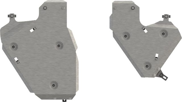 Защита алюминиевая Шериф (4 мм) для топливного бака Volkswagen Touareg III 2018-2026. Артикул 26.4024