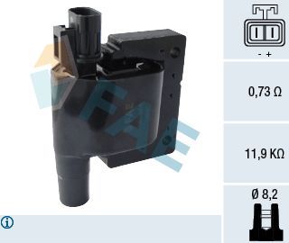 Катушка зажигания FAE для Nissan Terrano I 1990-1995. Артикул 80286