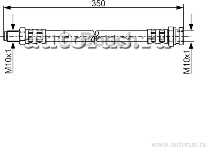 Шланг торм задн Kia Sportage 1994-2003 (Bosch). Артикул 1987481311