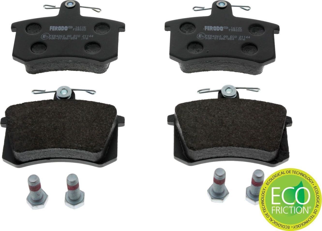 Тормозные колодки Ferodo Premier Eco Friction. Артикул FDB222