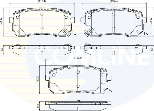 Тормозные колодки Comline. Артикул CBP32693