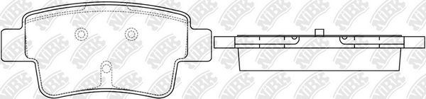 Тормозные колодки NiBK. Артикул PN0481