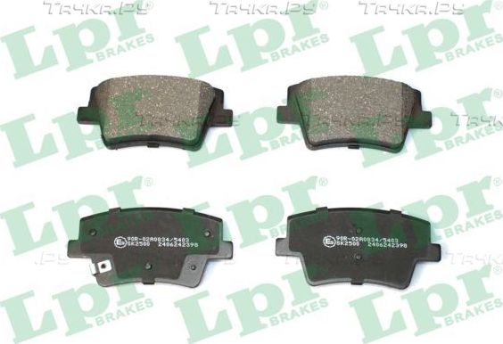 Тормозные колодки LPR. Артикул 05P2398
