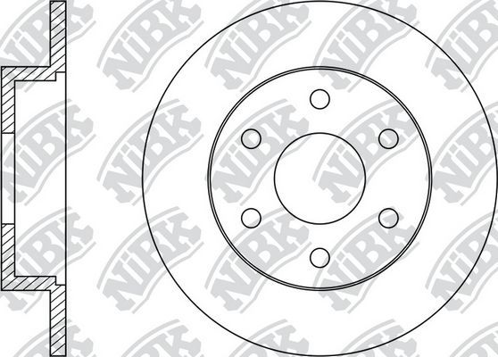 Тормозной диск NiBK. Артикул RN1431