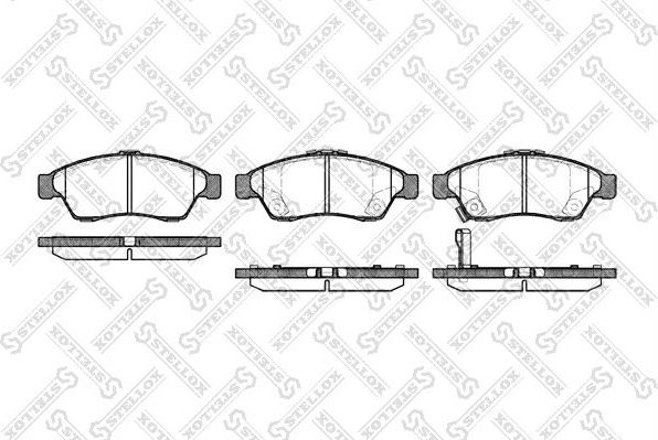 Тормозные колодки Stellox. Артикул 886 001B-SX