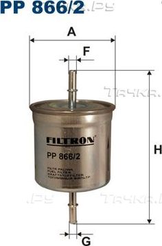 Топливный фильтр Filtron для Volvo V70 II 1999-2007. Артикул PP 866/2