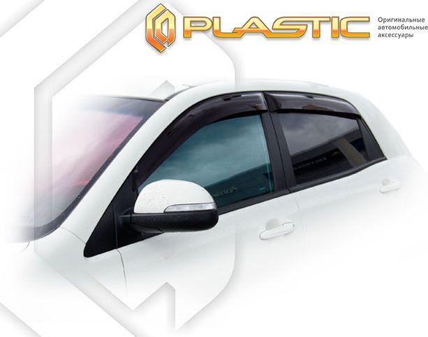 Дефлекторы СА Пластик для окон (Classic полупрозрачный) SsangYong Actyon 2013-2026. Артикул 2010030309040