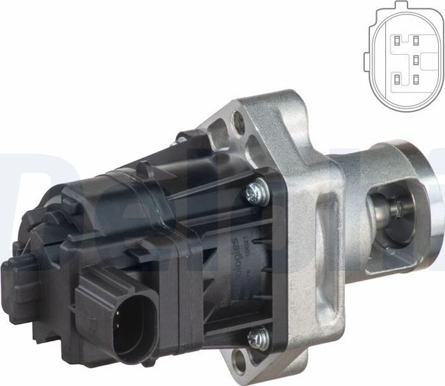 Клапан EGR (рециркуляции выхлопных газов) Delphi для Saab 9-5 II 2010-2012. Артикул EG10478-12B1