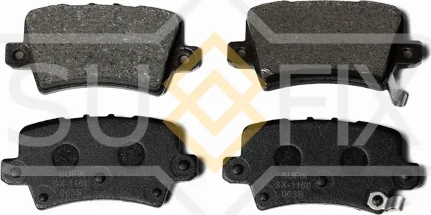Колодки тормозные дисковые | зад прав/лев | (Sufix). Артикул SX-1168