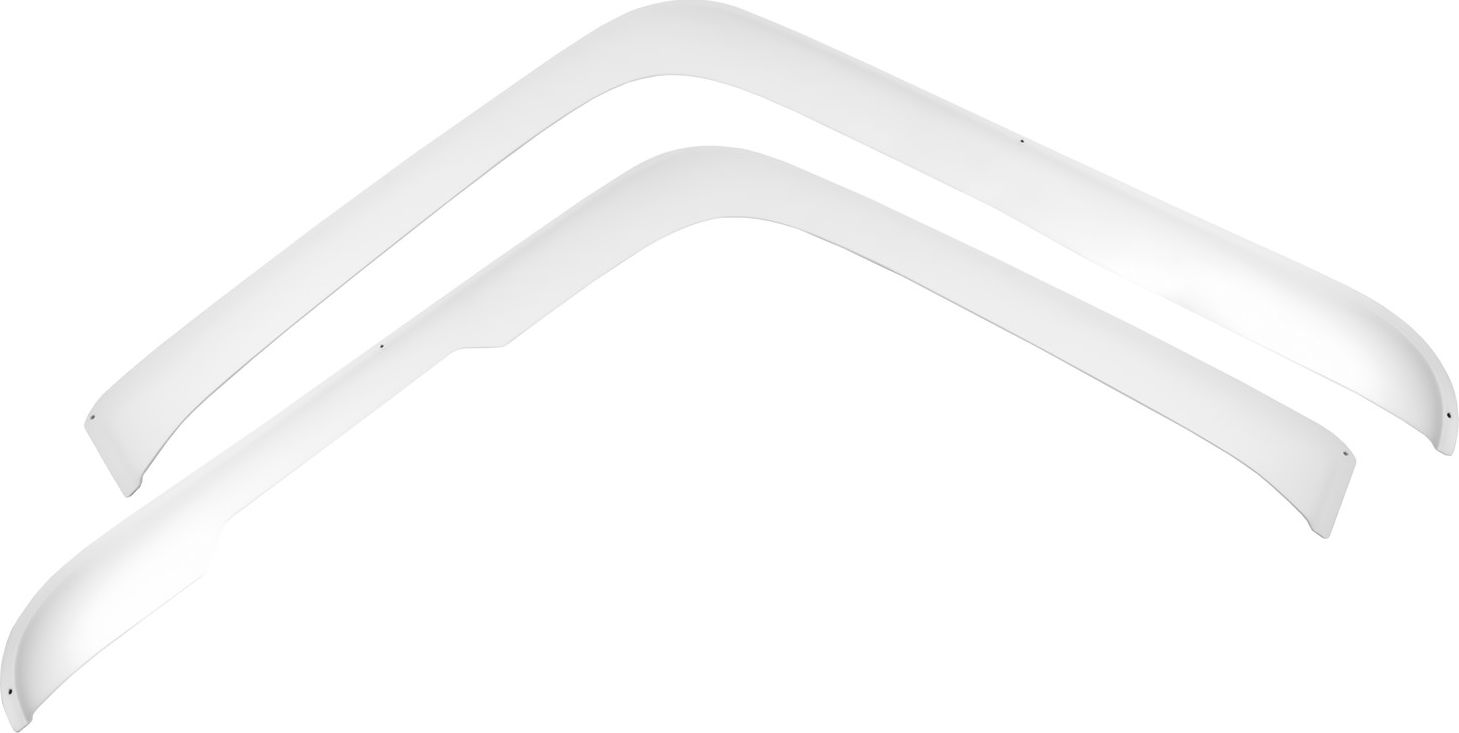 Дефлекторы REIN для окон (накладной) Shacman X6000 грузовик, тягач 2022-2026 Белые. Артикул REINWV1287