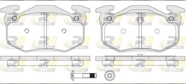 Тормозные колодки RoadHouse задние для Renault 11 1986-1988. Артикул 2144.70