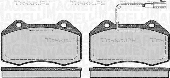 Тормозные колодки Magneti Marelli. Артикул 363916060127