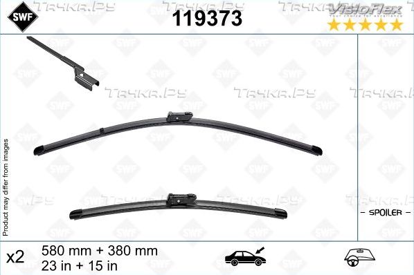 Щетки стеклоочистителя (дворники) SWF для Nissan Juke II 2019-2026. Артикул 119373