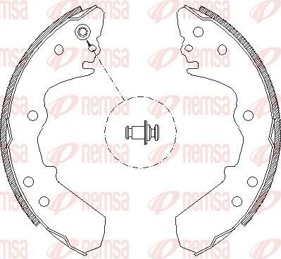 Тормозные колодки Remsa. Артикул 4308.00