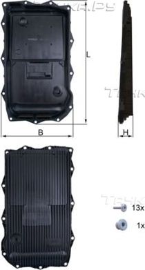 Масляный поддон картера АКПП Mahle-Knecht для BMW 1 III (F40) 2011-2026. Артикул HX 184KIT