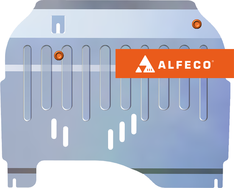 Защита алюминиевая Alfeco для картера и КПП Chevrolet Captiva 2006-2011. Артикул ALF.03.03 AL4