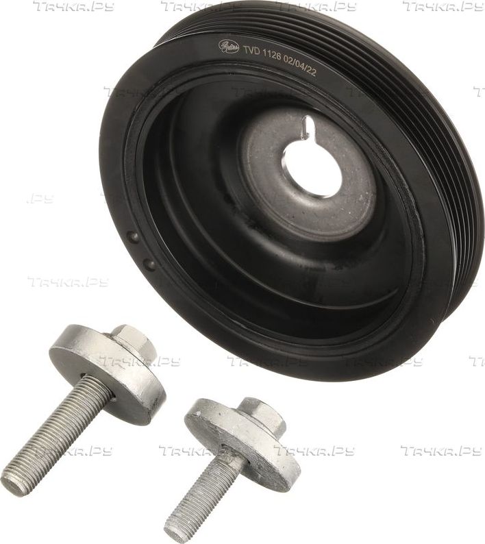 Шкив коленвала Gates DriveAlign® для Renault Megane IV 2010-2026. Артикул TVD1126A