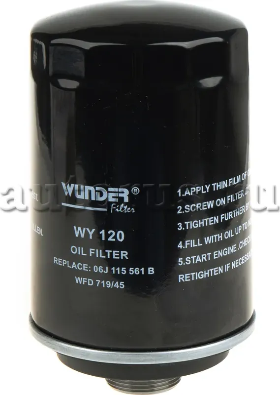 Фильтр масляный VAG+Skoda 2004-> mot.1.8TFSI/2.0TFSI WUNDER FILTER WY120 Wunder. Артикул WY120