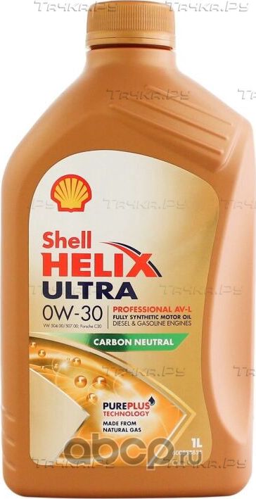МОТОРНОЕ МАСЛО SHELL HELIX ULTRA PROFESSIONAL AV-L 0W-30 КАН. 1 Л. Артикул 550046303