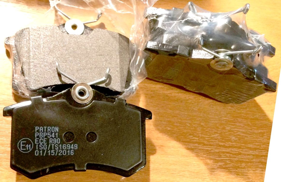 Тормозные колодки Patron задние для Audi A4 II (B6) 2000-2004. Артикул PBP541