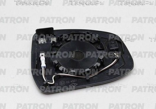 Зеркальное стекло бокового зеркала Patron левое для Ford Mondeo IV 2007-2015. Артикул PMG0001G01
