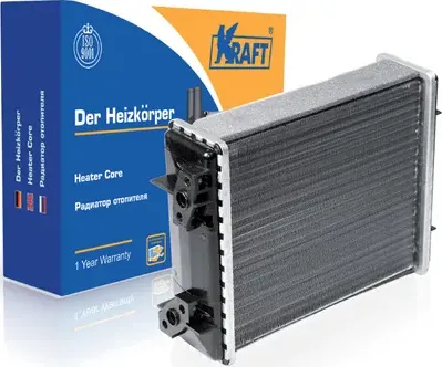 Радиатор отопителя салона ВАЗ 2101/2121 алюминевый узкий (Kraft). Артикул KT104002