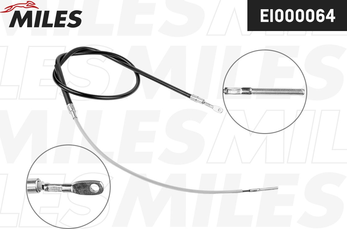 Трос ручника (тросик ручного тормоза) Miles. Артикул EI000064